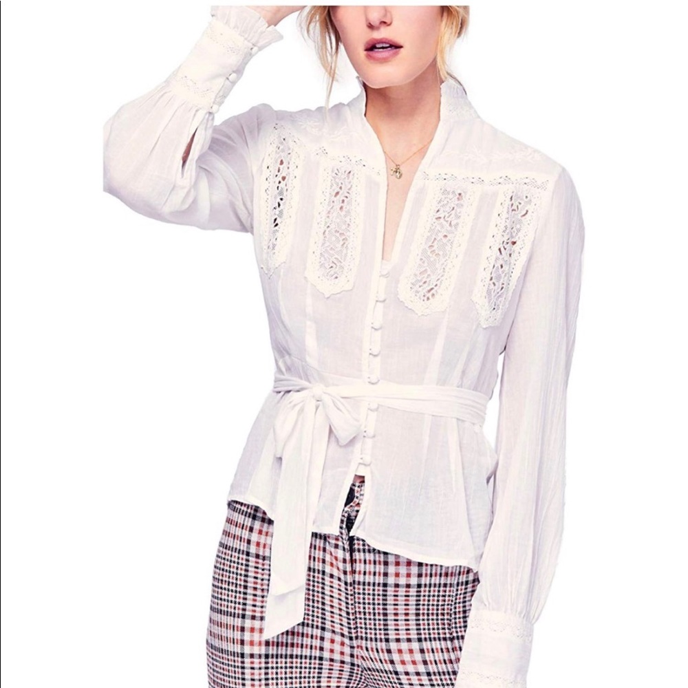 Free People Sweet Memories Crochet Top
